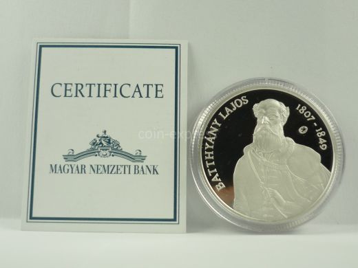 5000 Forint Gedenkmünze Ungarn 2007 PP - Lajos Batthyany