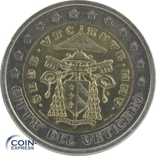 2 Euro Münze Vatikan 2005 Sede Vacante