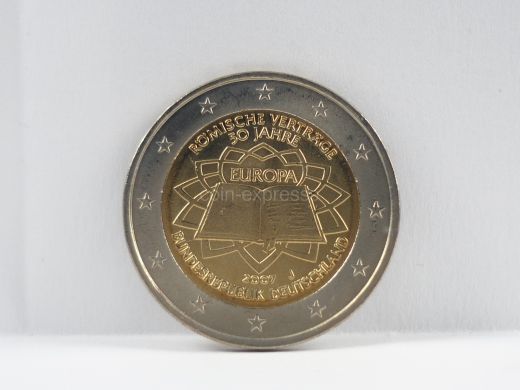 2 Euro Gedenkmünze Deutschland 2007 - Römische Verträge - J Hamburg