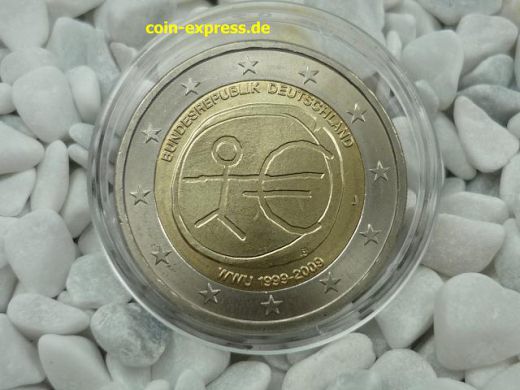 2 Euro Gedenkmünze Deutschland 2009 - Währungsunion - J Hamburg