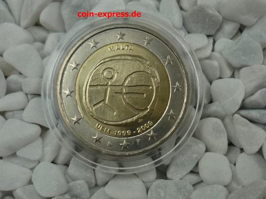 2 Euro Gedenkmünze Malta 2009 - Europäische Währungsunion