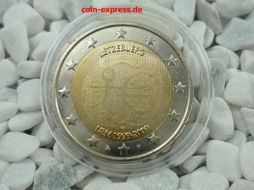 2 Euro Gedenkmünze Luxemburg 2009 - Europäische Währungsunion