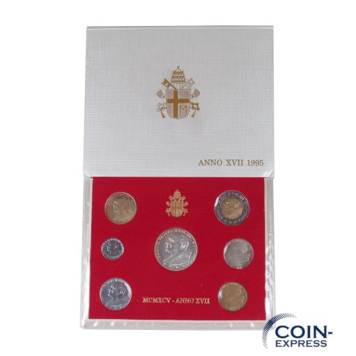 Lire Kursmünzensatz Vatikan 1995 BU