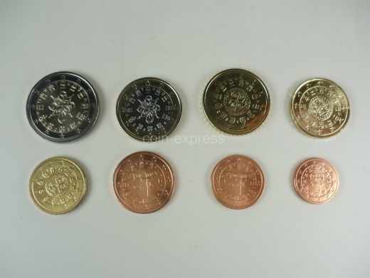 Euro Kursmünzensatz Portugal 2014