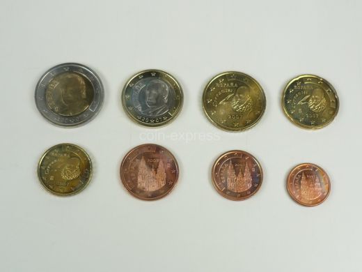 Euro Kursmünzensatz Spanien 2007