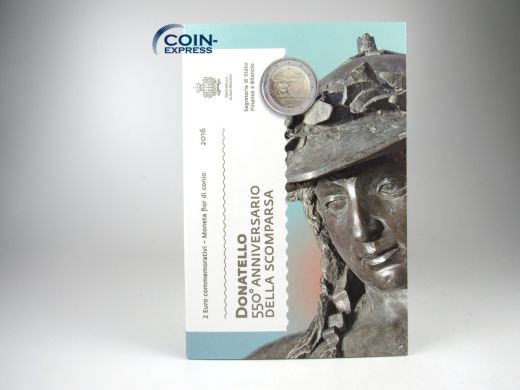 2 Euro Gedenkmünze San Marino 2016 Donatello