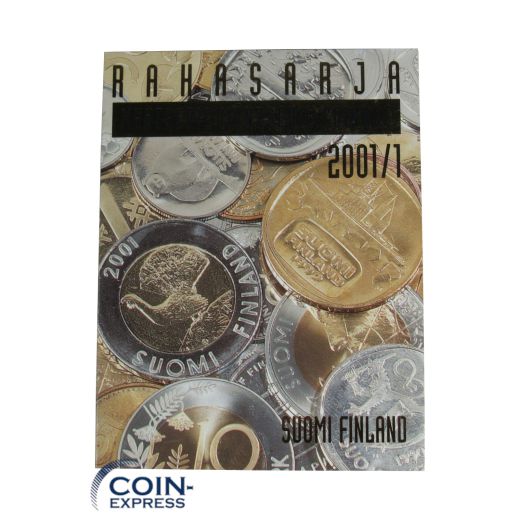 Markkaa Kursmünzensatz Finnland 2001 - 1