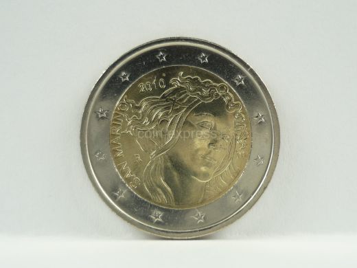 2 Euro Gedenkmünze San Marino 2010 - Sandro Botticelli