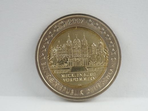2 Euro Gedenkmünze Deutschland 2007 - Mecklenburg Vorpommern - J Hamburg