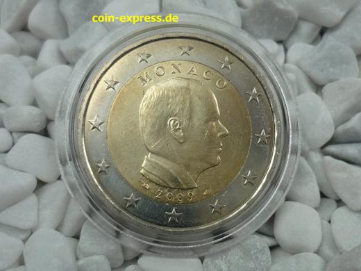 2 Euro Münze Monaco 2009 Fürst Albert II.