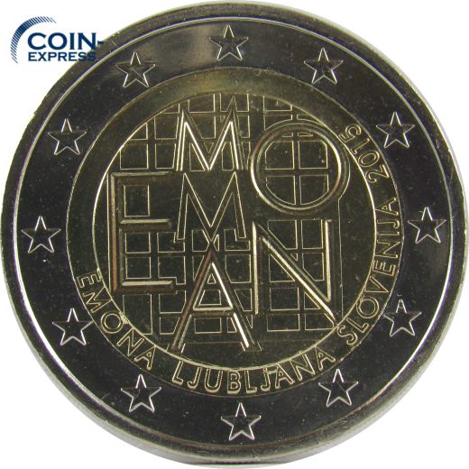 2 Euro Gedenkmünze Slowenien 2015 - 2000 Jahre Römische Siedlung Emona