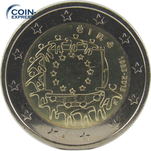 2 Euro Gedenkmünze Irland 2015 - 30 Jahre Europaflagge