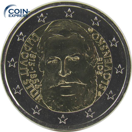2 Euro Gedenkmünze Slowakei 2015 - Ludovit Stur