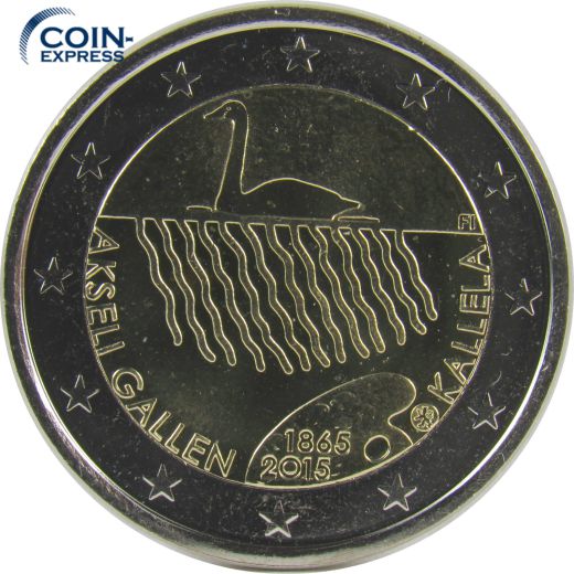 2 Euro Gedenkmünze Finnland 2015 - Akseli Gallen-Kallela