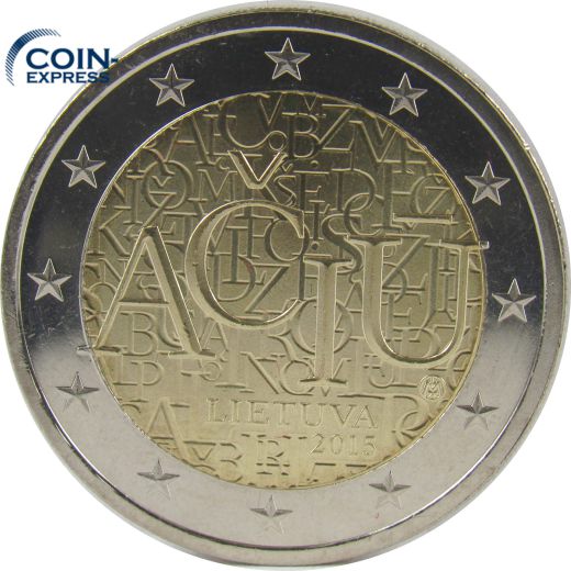 2 Euro Gedenkmünze Litauen 2015 - Litauische Sprache