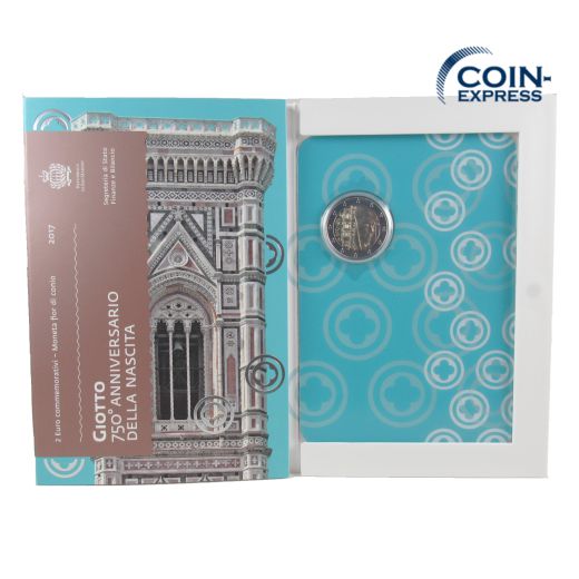 2 Euro Gedenkmünze San Marino 2017 Giotto