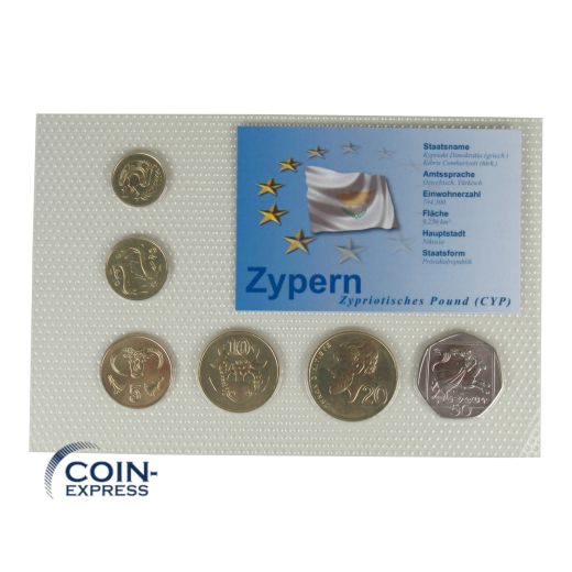 Cent Kurmünzensatz Zypern 2004 unzirkuliert