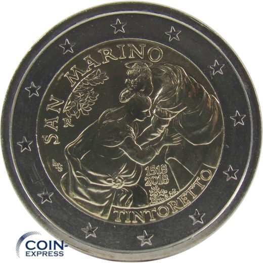 2 Euro Gedenkmünze San Marino 2018 Tintoretto
