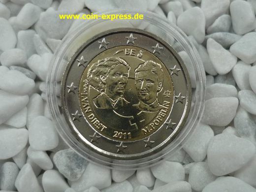 2 Euro Gedenkmünze Belgien 2011 - Internationaler Frauentag