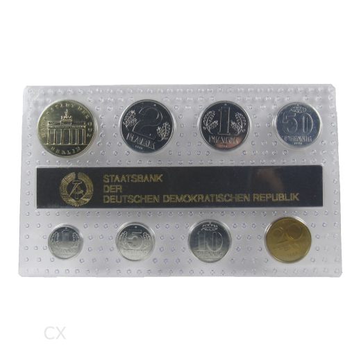 DDR Kursmünzensatz 1990 Stempelglanz