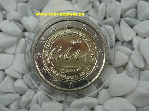 2 Euro Gedenkmünze Belgien 2010 - EU-Ratspräsidentschaft