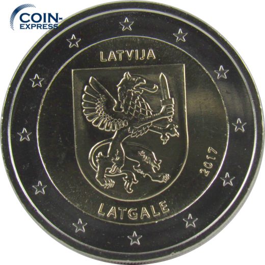 2 Euro Gedenkmünze Lettland 2017 - Region Latgale
