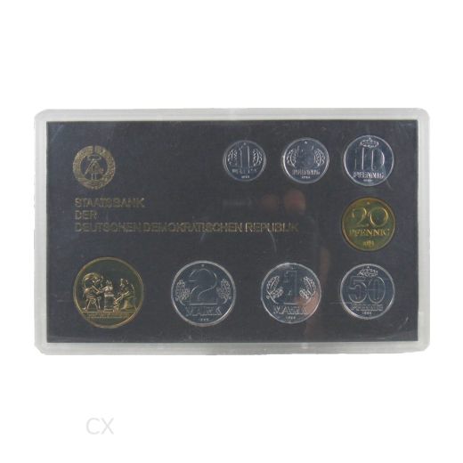 DDR Kursmünzensatz 1983 Stempelglanz mit Medaille Prometheus