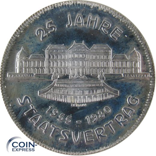 500 Schilling Gedenkmünze Österreich 1980 PP - Staatsvertrag