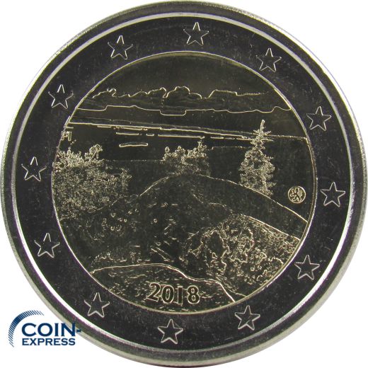 2 Euro Gedenkmünze Finnland 2018 - Naturlandschaft Koli