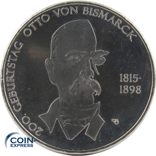 10 Euro Gedenkmünze Deutschland 2015 - Otto von Bismarck