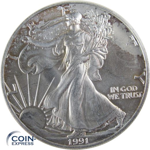 1 Dollar Gedenkmünze USA 1991 Silver Eagle - 1 oz Silber
