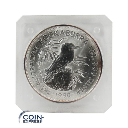 5 Dollar Gedenkmünze Australien 1990 Kookaburra; 1 OZ Silber