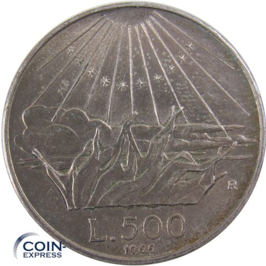 500 Lire Italien 1965 - Dante Alighieri