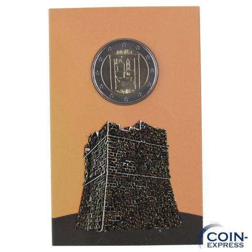 2 Euro Gedenkmünze Malta 2018 - Von Kindern in Solidarität - Coincard