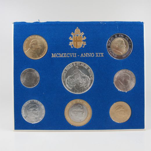 B-Ware Lire Kursmünzensatz Vatikan 1997 BU