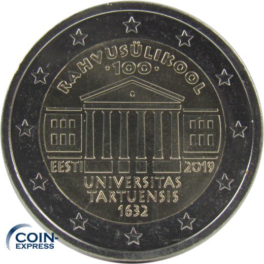 2 Euro Gedenkmünze Estland 2019 - Universität Tartu