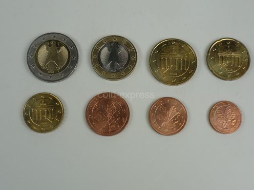 Euro Kursmünzensatz Deutschland 2008 J - Hamburg