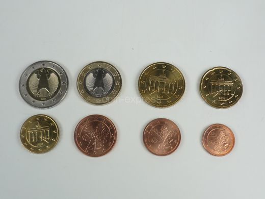 Euro Kursmünzensatz Deutschland 2010 J - Hamburg