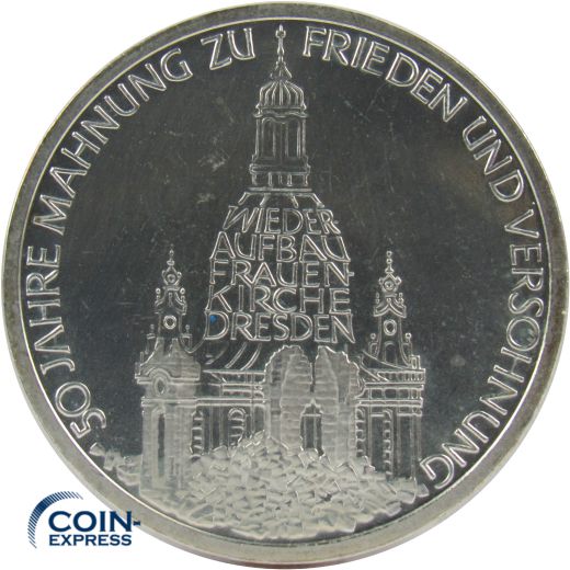 10 DM Gedenkmünze Deutschland 1995 F Frieden und Versöhnung