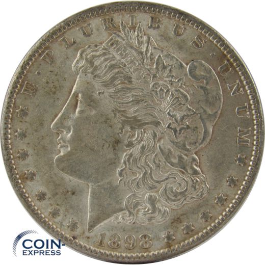 1 Morgan Dollar USA 1898 ohne Münzzeichen