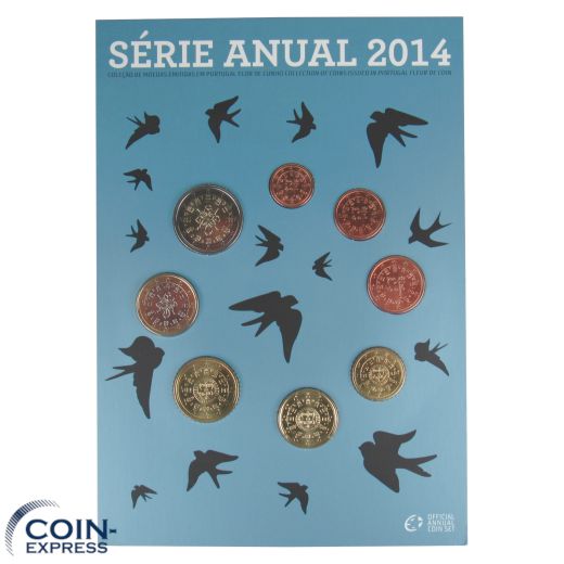 Euro Kursmünzensatz Portugal 2014 FDC