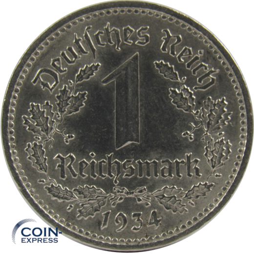 1 Reichsmark 1934 A