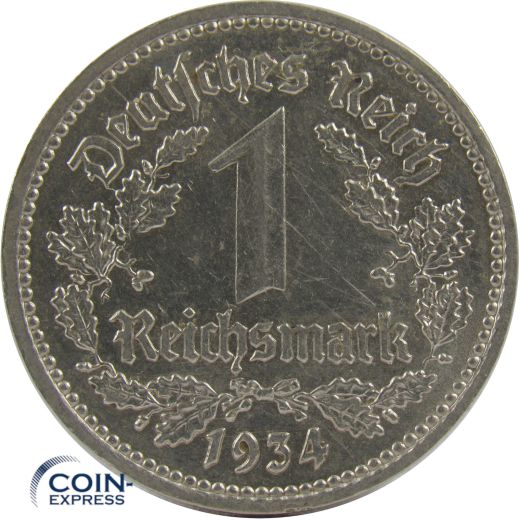 1 Reichsmark 1934 E