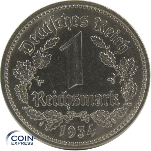 1 Reichsmark 1934 F