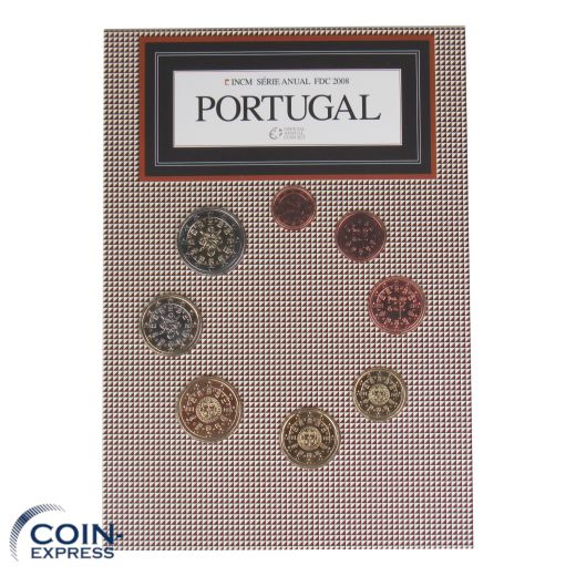 Euro Kursmünzensatz Portugal 2008 FDC