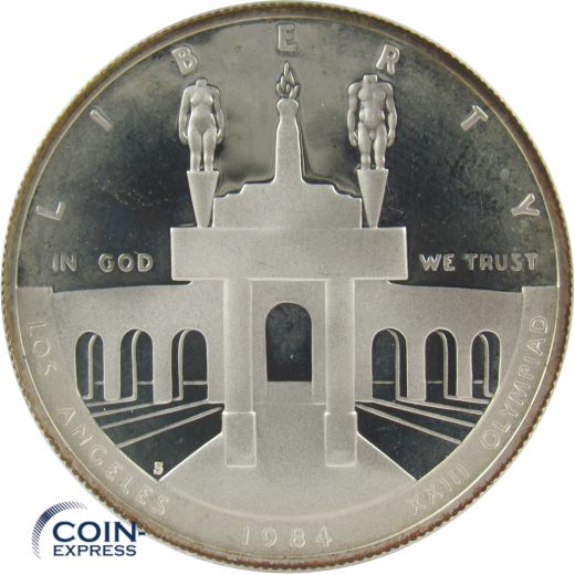 1 Dollar Gedenkmünze USA 1984 Olympiastadion Los Angeles