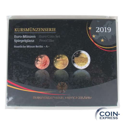 Euro Kursmünzensatz Deutschland 2019 PP A