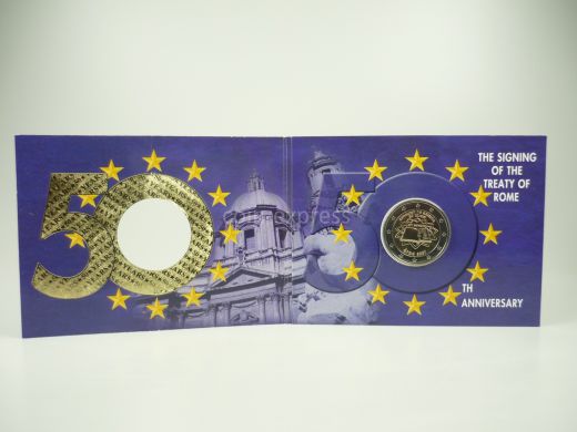 2 Euro Gedenkmünze Irland 2007 - Römische Verträge - in Coincard