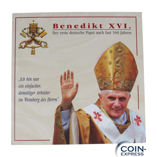 5x 1 Dollar Somalia 2006 im Folder - Papst Benedikt XVI.