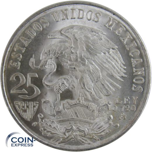 25 Pesos Gedenkmünze Mexiko 1968 Olympia
